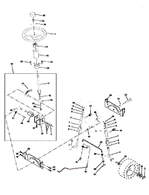 Steering Assembly parts for Craftsman Front-Engine Lawn Tractor 917258101 from AppliancePartsPros.com