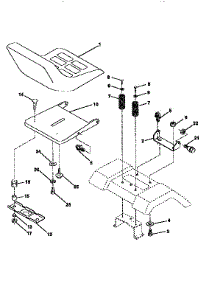 Steering Assembly parts for Craftsman Front-Engine Lawn Tractor 917258101 from AppliancePartsPros.com