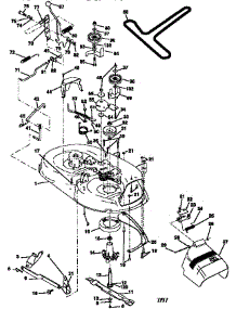 Mower parts for Craftsman Front-Engine Lawn Tractor 917258102 from AppliancePartsPros.com