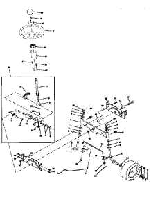 Steering Assembly parts for Craftsman Front-Engine Lawn Tractor 917258102 from AppliancePartsPros.com