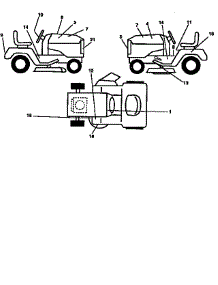 Decals parts for Craftsman Front-Engine Lawn Tractor 917258102 from AppliancePartsPros.com