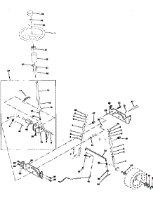 Steering Assembly parts for Craftsman Front-Engine Lawn Tractor 917258103 from AppliancePartsPros.com