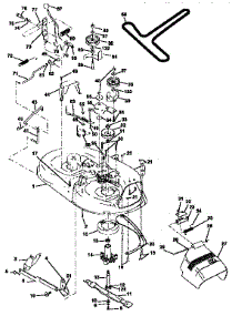 Mower parts for Craftsman Front-Engine Lawn Tractor 917258103 from AppliancePartsPros.com