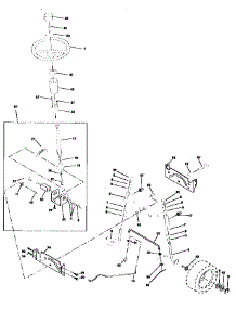 Steering Assembly parts for Craftsman Front-Engine Lawn Tractor 917258110 from AppliancePartsPros.com