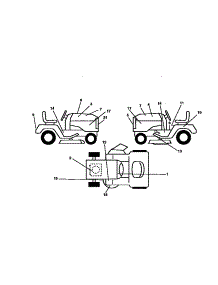Decals parts for Craftsman Front-Engine Lawn Tractor 917258110 from AppliancePartsPros.com