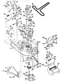 Mower parts for Craftsman Front-Engine Lawn Tractor 917258110 from AppliancePartsPros.com