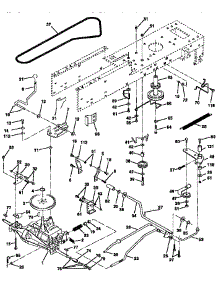 Drive parts for Craftsman Front-Engine Lawn Tractor 917258111 from AppliancePartsPros.com