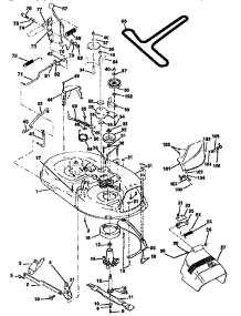 Mower parts for Craftsman Front-Engine Lawn Tractor 917258111 from AppliancePartsPros.com