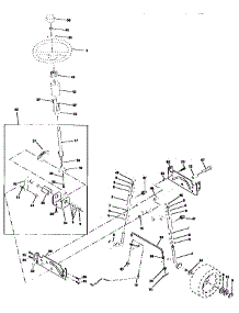 Steering Assembly parts for Craftsman Front-Engine Lawn Tractor 917258112 from AppliancePartsPros.com