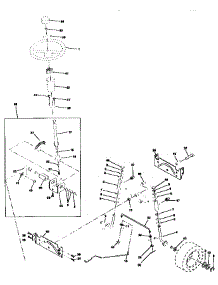 Steering Assembly parts for Craftsman Front-Engine Lawn Tractor 917258113 from AppliancePartsPros.com
