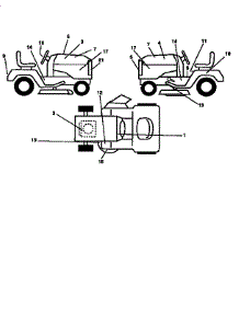 Decals parts for Craftsman Front-Engine Lawn Tractor 917258113 from AppliancePartsPros.com