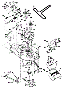 Mower parts for Craftsman Front-Engine Lawn Tractor 917258113 from AppliancePartsPros.com