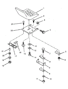 Seat parts for Craftsman Front-Engine Lawn Tractor 917258140 from AppliancePartsPros.com