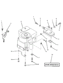 Engine / Throttle parts for Craftsman Front-Engine Lawn Tractor 917258140 from AppliancePartsPros.com
