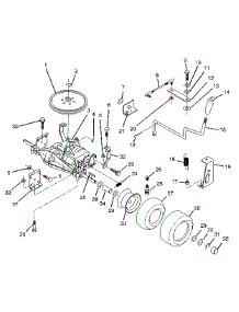 Transaxle parts for Craftsman Front-Engine Lawn Tractor 917258140 from AppliancePartsPros.com