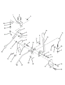 Mower Lift Lever parts for Craftsman Front-Engine Lawn Tractor 917258140 from AppliancePartsPros.com