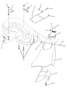 Mower Deck parts for Craftsman Front-Engine Lawn Tractor 917258140 from AppliancePartsPros.com