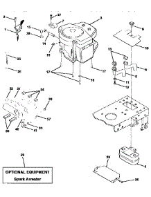 Engine parts for Craftsman Front-Engine Lawn Tractor 917258160 from AppliancePartsPros.com