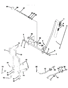 Mower Lift parts for Craftsman Front-Engine Lawn Tractor 917258160 from AppliancePartsPros.com