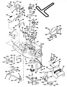 Mower Deck parts for Craftsman Front-Engine Lawn Tractor 917258160 from AppliancePartsPros.com