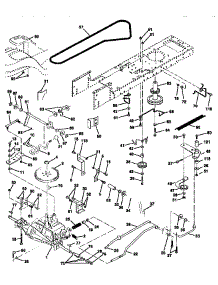 Drive parts for Craftsman Front-Engine Lawn Tractor 917258161 from AppliancePartsPros.com