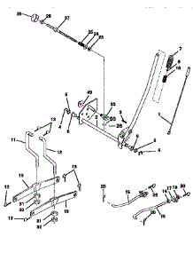 Mower Lift parts for Craftsman Front-Engine Lawn Tractor 917258161 from AppliancePartsPros.com