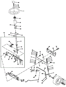 Steering Assembly parts for Craftsman Front-Engine Lawn Tractor 917258170 from AppliancePartsPros.com