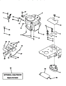 Engine parts for Craftsman Front-Engine Lawn Tractor 917258170 from AppliancePartsPros.com