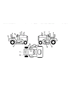 Decals parts for Craftsman Front-Engine Lawn Tractor 917258171 from AppliancePartsPros.com