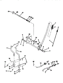Mower Lift parts for Craftsman Front-Engine Lawn Tractor 917258171 from AppliancePartsPros.com