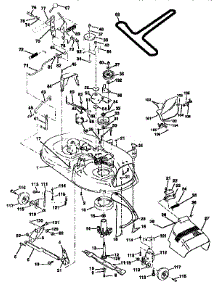 Mower Deck parts for Craftsman Front-Engine Lawn Tractor 917258171 from AppliancePartsPros.com