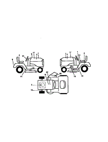 Decals parts for Craftsman Front-Engine Lawn Tractor 917258172 from AppliancePartsPros.com