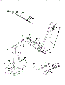 Mower Lift parts for Craftsman Front-Engine Lawn Tractor 917258172 from AppliancePartsPros.com