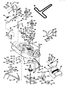 Mower Deck parts for Craftsman Front-Engine Lawn Tractor 917258172 from AppliancePartsPros.com