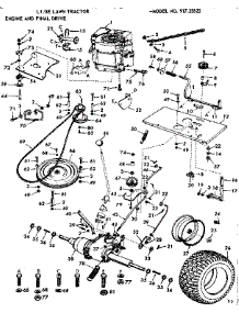 8E Lawn Tractor / Engine And Final Drive parts for Craftsman Front-Engine Lawn Tractor 91725820 from AppliancePartsPros.com