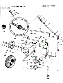 8E Lawn Tractor / Front Axle parts for Craftsman Front-Engine Lawn Tractor 91725820 from AppliancePartsPros.com