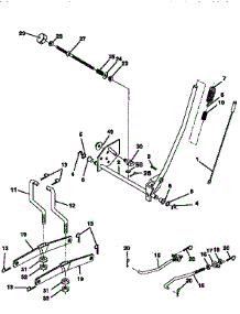 Mower Lift parts for Craftsman Front-Engine Lawn Tractor 917258260 from AppliancePartsPros.com