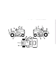 Decals parts for Craftsman Front-Engine Lawn Tractor 917258260 from AppliancePartsPros.com