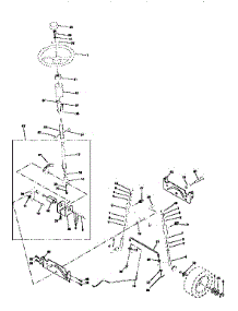 Steering Assembly parts for Craftsman Front-Engine Lawn Tractor 917258261 from AppliancePartsPros.com