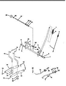 Mower Lift parts for Craftsman Front-Engine Lawn Tractor 917258261 from AppliancePartsPros.com