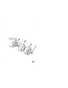 Wheel Assembly parts for Craftsman Front-Engine Lawn Tractor 917258261 from AppliancePartsPros.com
