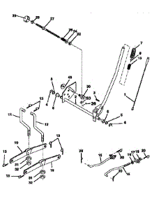 Mower Lift parts for Craftsman Front-Engine Lawn Tractor 917258270 from AppliancePartsPros.com