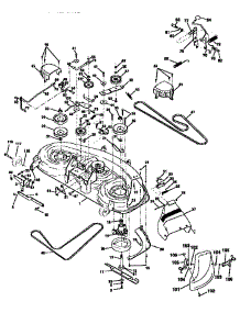 Mower Deck parts for Craftsman Front-Engine Lawn Tractor 917258270 from AppliancePartsPros.com