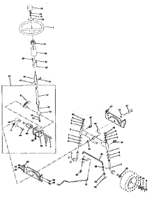 Steering Assembly parts for Craftsman Front-Engine Lawn Tractor 917258271 from AppliancePartsPros.com