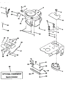 Engine parts for Craftsman Front-Engine Lawn Tractor 917258271 from AppliancePartsPros.com