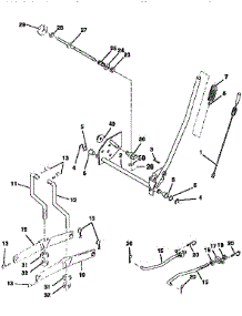 Mower Lift parts for Craftsman Front-Engine Lawn Tractor 917258271 from AppliancePartsPros.com