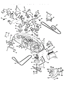 Mower Deck parts for Craftsman Front-Engine Lawn Tractor 917258271 from AppliancePartsPros.com