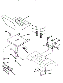 Seat Assembly parts for Craftsman Front-Engine Lawn Tractor 917258271 from AppliancePartsPros.com