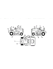 Decals parts for Craftsman Front-Engine Lawn Tractor 917258271 from AppliancePartsPros.com