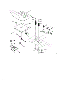 Seat Assembly parts for Craftsman Front-Engine Lawn Tractor 917258331 from AppliancePartsPros.com